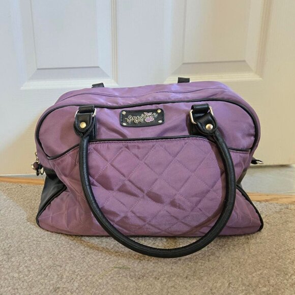 NEW Purple Suitcase bag small luggage carry on travel bag duffel bag briefcase - Picture 2 of 15